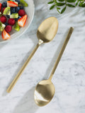 16 Piece Gold Valencia 2 Piece Serve Spoon Stainless Steel Cutlery Set