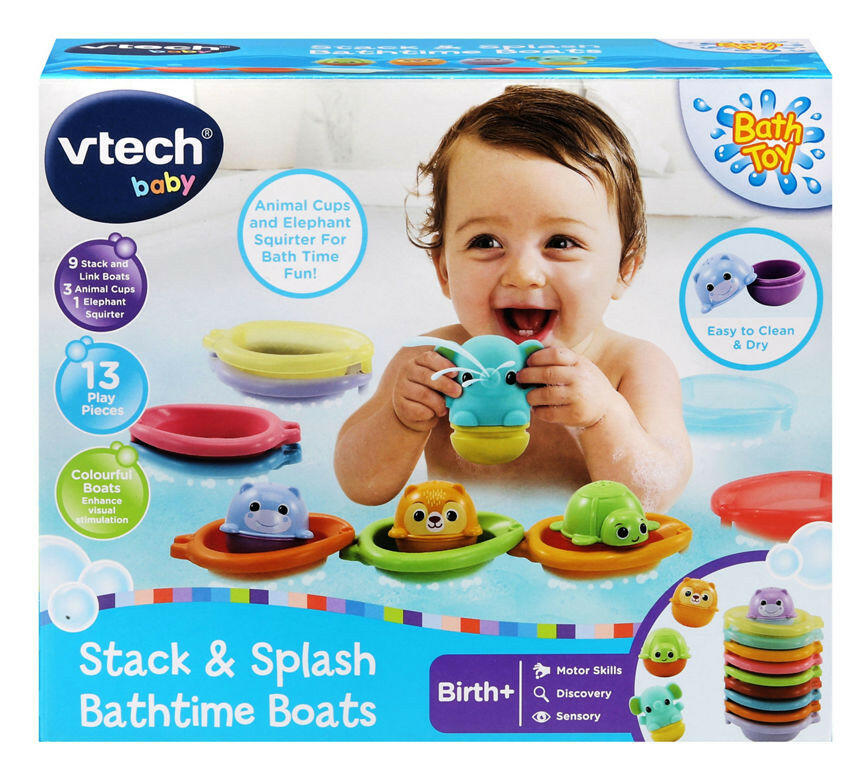 VTech Stack and Splash Bathtime Boats GOODS ASDA