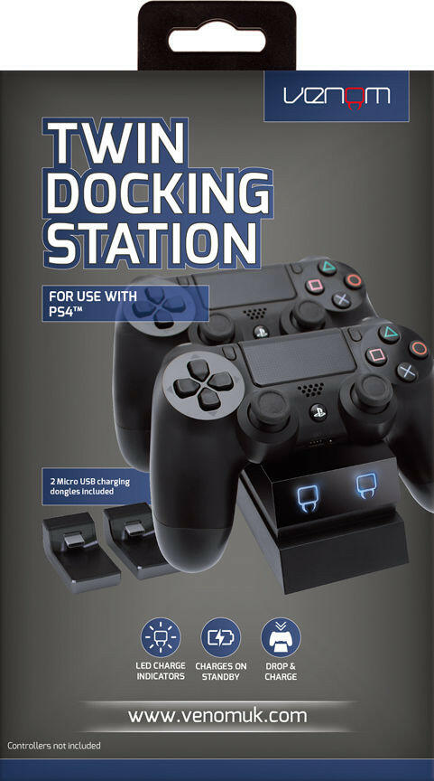 Venom Twin Docking Station For PS4 Controllers GOODS ASDA