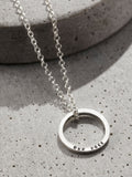 Posh Totty Designs Personalised Men's Quote Circle Necklace