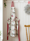 Catherine Lansfield Natural Christmas Town Cotton Kitchen Adult Apron