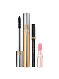 Yves Saint Laurent Mascara Volume Effet Faux Cils Radical Mini Lines Liberated Liner and Mini Candy Glow 1B Lipstick Gift Set