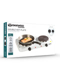 Daewoo White Double Hot Plate 2500W