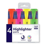 A Star Highlighters (Pack Of 4) - McGrocer