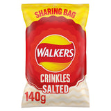 Walkers Crinkles Simply Salted Sharing Bag Crisps 140g GOODS ASDA