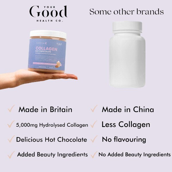 Your Beauty Sleep Collagen Hot Chocolate Powder 160g GOODS Superdrug