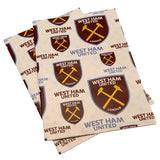 West Ham United FC Crest Gift Wrap Sheets GOODS Superdrug