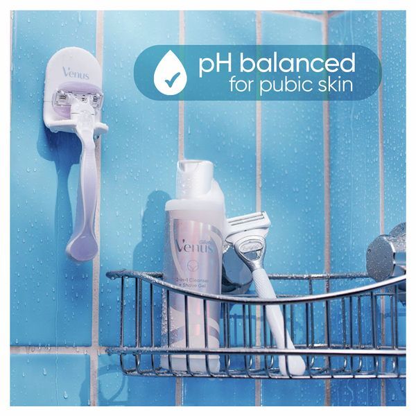 Venus For Pubic Hair, 2-In-1 Cleanser + Shaving Gel 190ml GOODS Superdrug