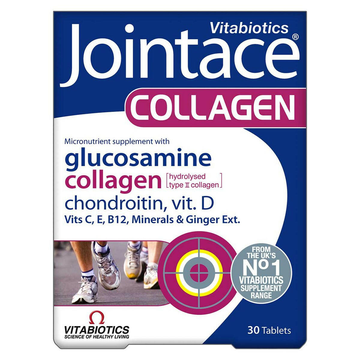 Vitabiotics Jointace Collagen - 30 Tablets Collagen & Silica Supplements Boots