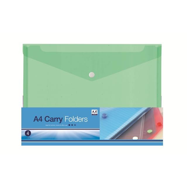 A4 Carry Folders   3 per pack - McGrocer
