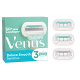 Venus Deluxe Smooth Sensitive Razor Blades x3 women's shaving Sainsburys