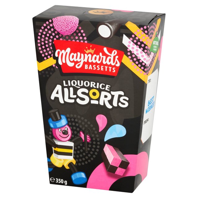 Maynards Bassetts Liquorice Allsorts Sweets Carton 350g - McGrocer