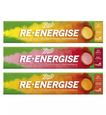 Boots Re-Energise Tablets Bundle x 3 - McGrocer