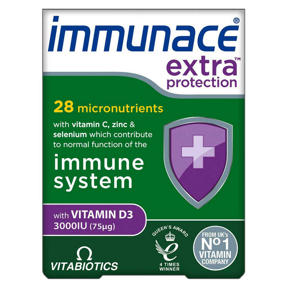 Vitabiotics Immunace Extra Protection - 30 Tablets Immune Support Supplements Boots