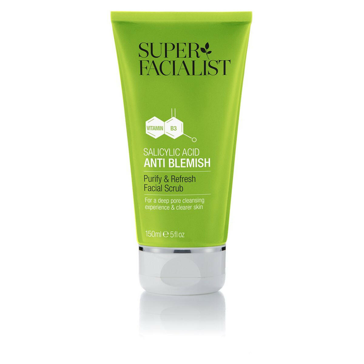 Super Facialist Salicylic Acid Anti Blemish Purify & Refresh Facial Scrub 150ml GOODS Boots