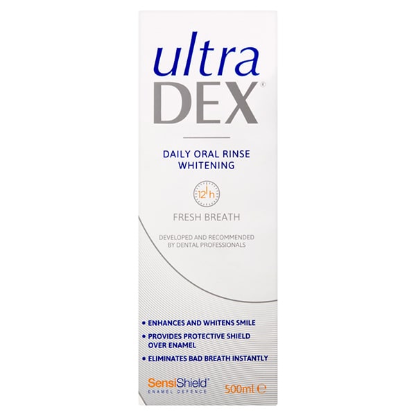 Ultradex Daily Oral Whitening Rinse 500ml GOODS Superdrug