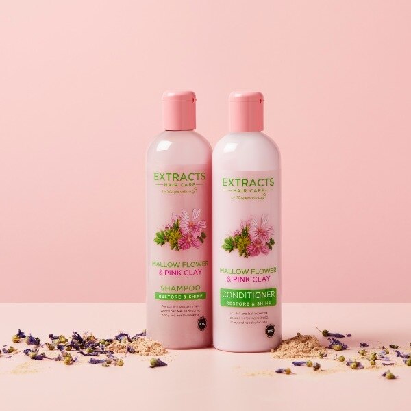 Superdrug Extracts Mallow Flower & Pink Clay Conditioner GOODS Superdrug