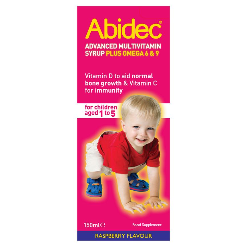 Abidec Advanced Multivitamin Syrup Plus Omega 6 & 9 - Ages 1 - 5 Years - McGrocer