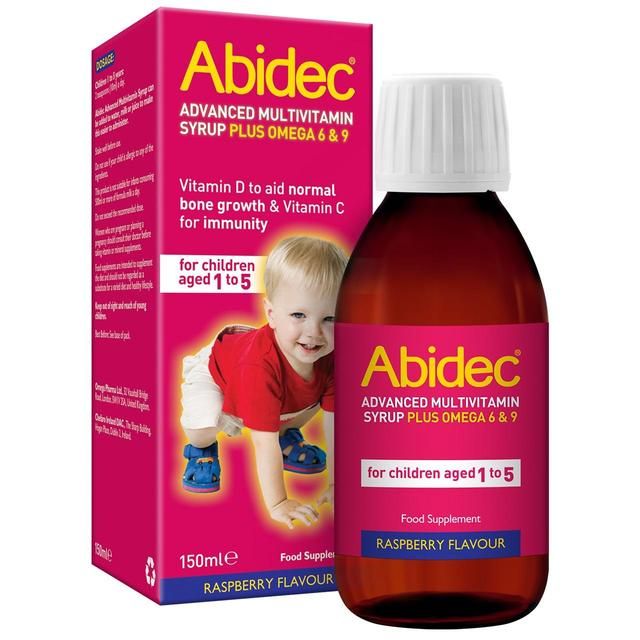 Abidec Advanced Raspberry Multivitamin Syrup   150ml - McGrocer