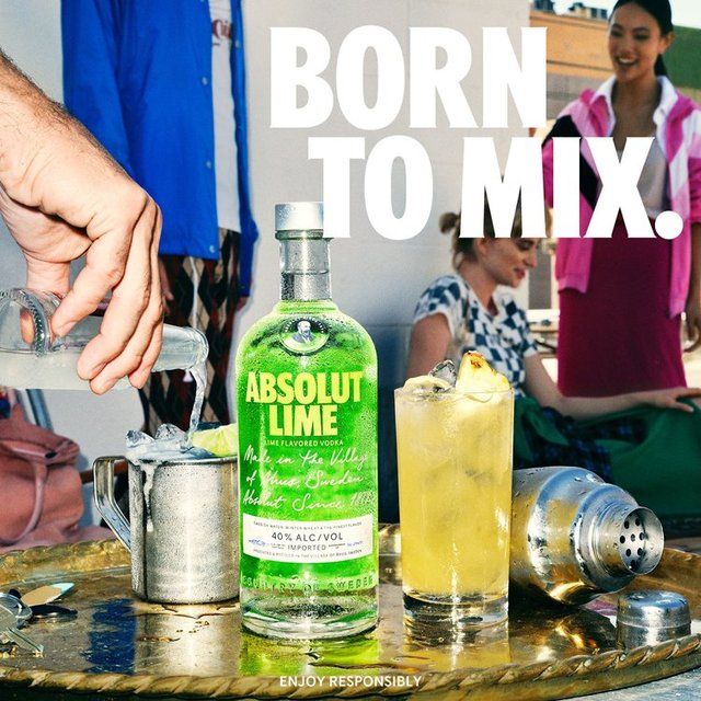 Absolut Lime Flavoured Swedish Vodka   70cl - McGrocer