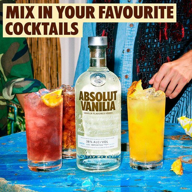 Absolut Vanilia Vanilla Flavoured Swedish Vodka   70cl - McGrocer