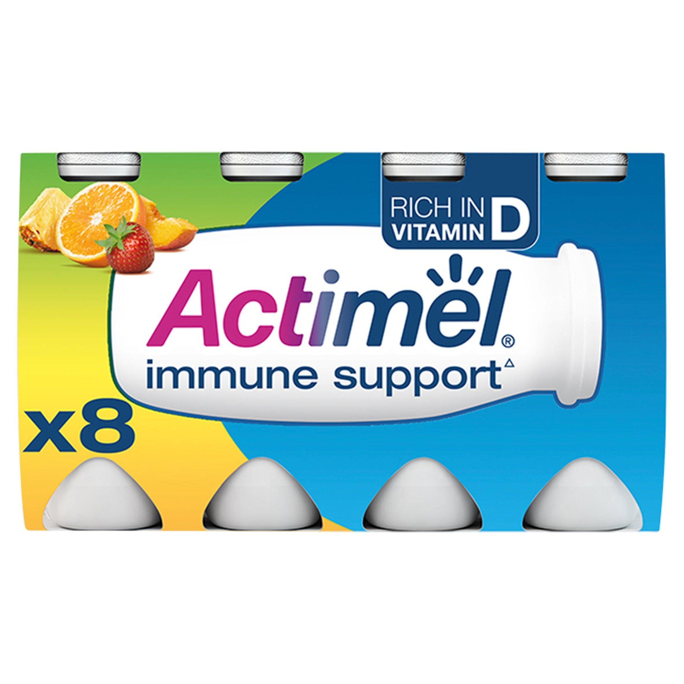 Actimel Multifruit Cultured Yogurt Drink 8x100g - McGrocer