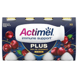 Actimel Plus 100% Vitamin D Cherry & Elderberry Immunity Yoghurt 8 x 100g - McGrocer