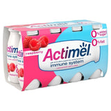 Actimel Raspberry 0% Added Sugar Fat Free Yoghurt Drink 8 x 100g - McGrocer
