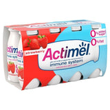 Actimel Strawberry 0% Added Sugar Fat Free Yoghurt Drink 8 x 100g - McGrocer