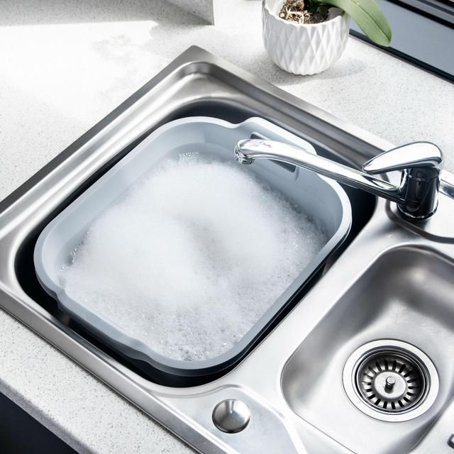 Addis 100% Recycled Washing Up Bowl Light Grey 9.5L - McGrocer