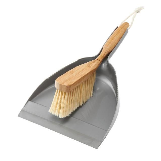 Addis Bamboo Dustpan & Brush Set Bamboo - McGrocer