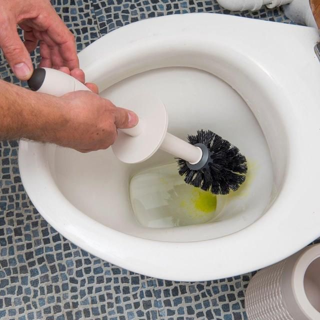 Addis Charcoal Rattan Toilet Brush - McGrocer