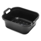 Addis Eco Black Recycled Plastic Washing up Bowl with Twin Handle 10 Litre - McGrocer