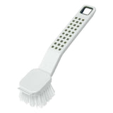 Addis Premium Soft Grip Washing Up Dish Brush with Scraper White Grey - McGrocer