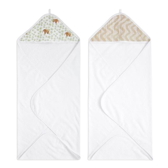 Aden+Anais essentials 2 pack hooded towel tanzania 2 per pack - McGrocer