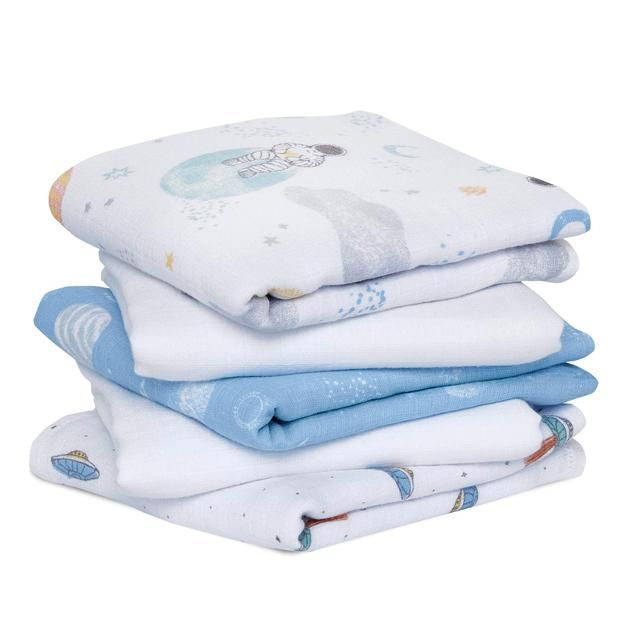 Aden + Anais Muslin Squares Space Explorers 5 per pack - McGrocer