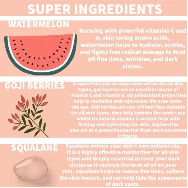 Advanced Under Eye Serum with Watermelon & Goji Berries - McGrocer