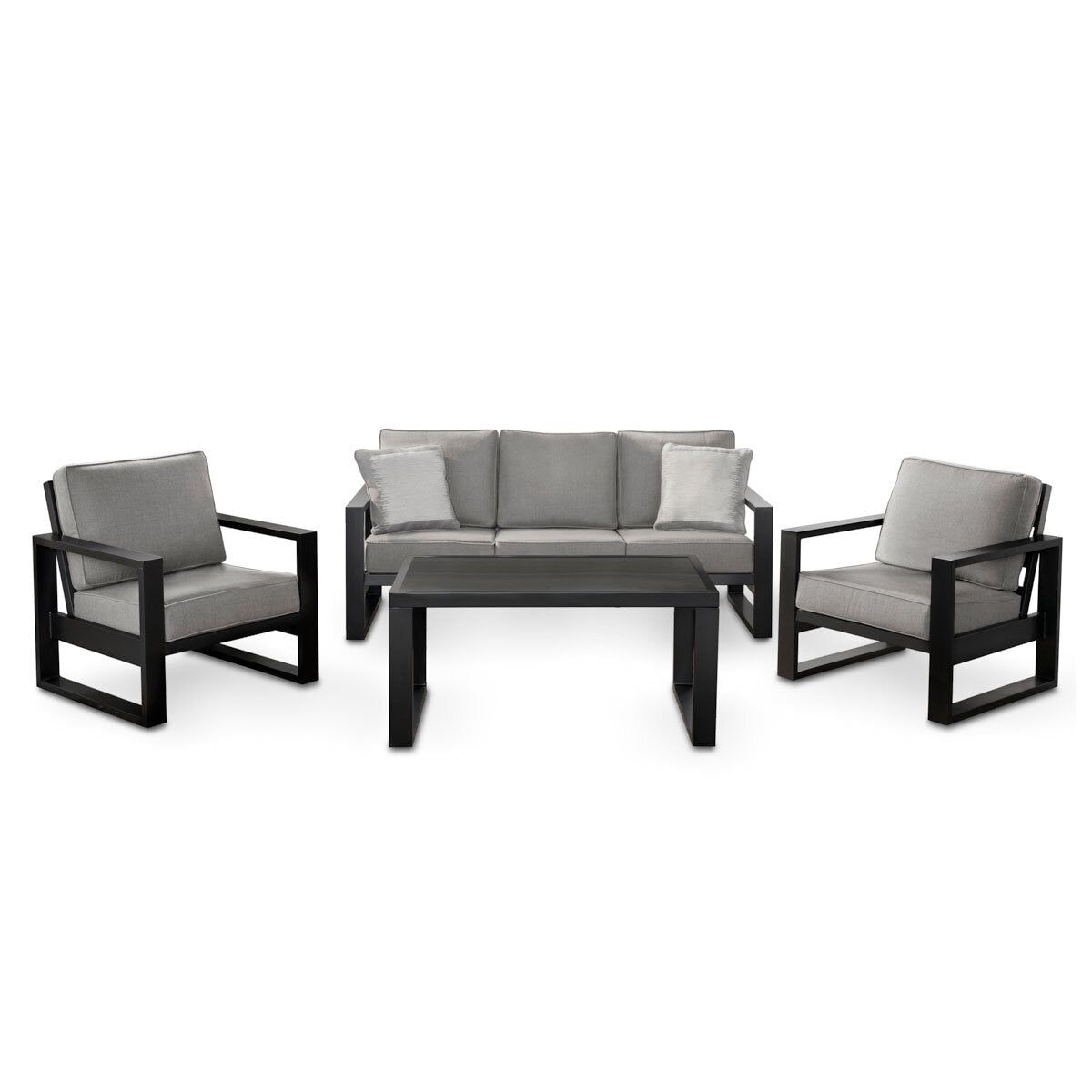 Agio Turin 4 Piece Deep Seating Patio Set - McGrocer