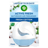 Air Wick Active Fresh Bathroom Gel Air Freshener Fresh Cotton 75ml - McGrocer