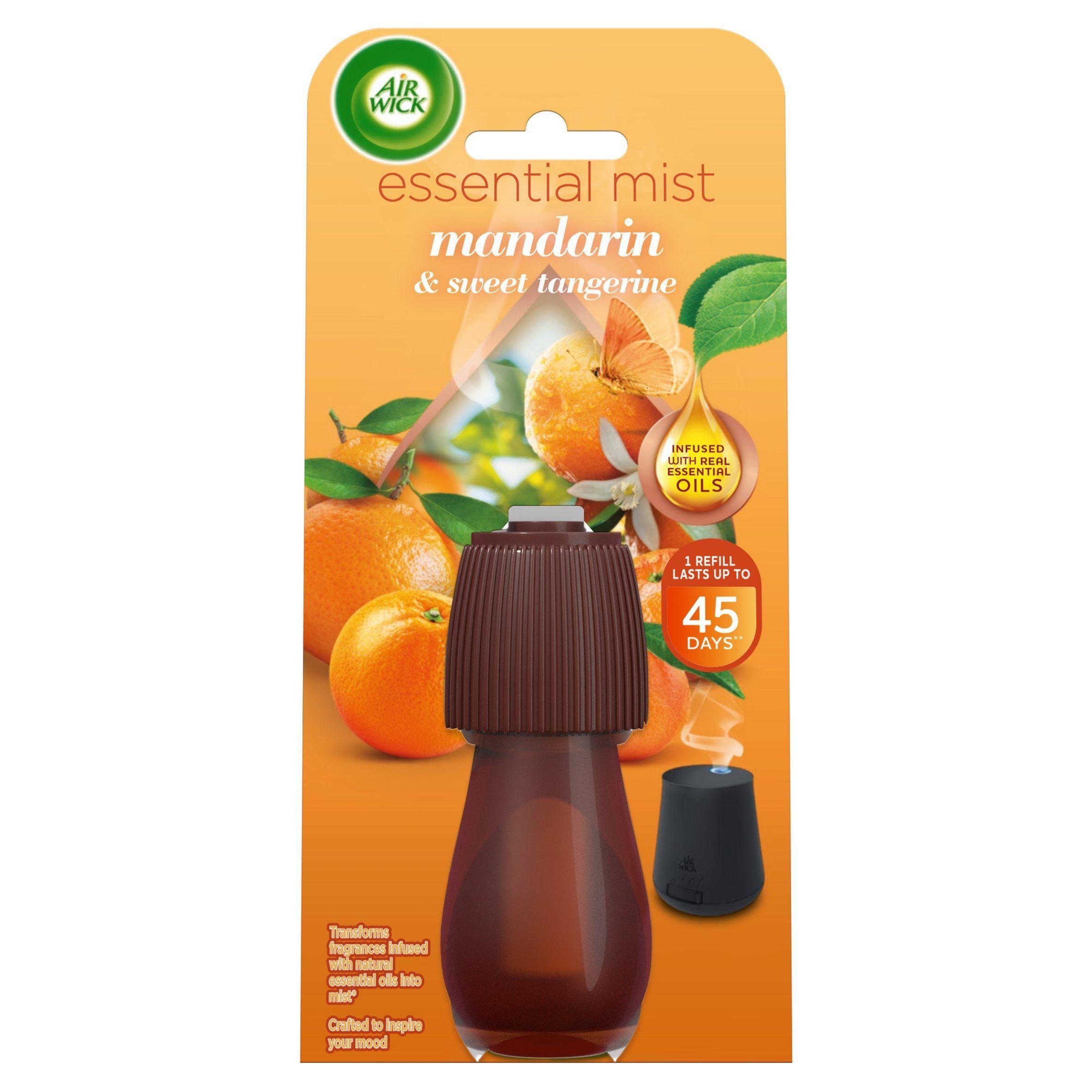 Air Wick Mandarin & Sweet Tangerine Essential Mist Single Refill 20ml - McGrocer