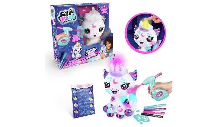 Airbrush Light Up Cosmic Cutie Unicorn Plush - McGrocer