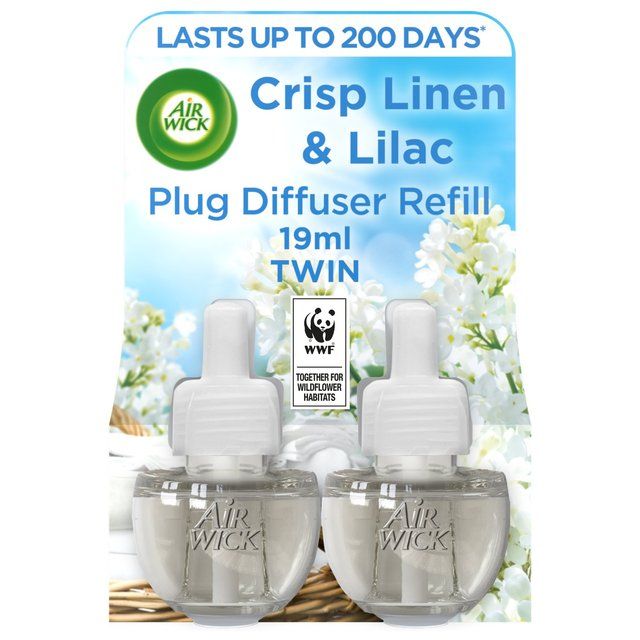 Airwick Crisp Linen & Lilac Plug In Twin Refill 2 x 19ml - McGrocer