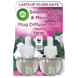 Airwick Smooth Satin & Moon Lily Plug In Twin Refill 2 x 17ml - McGrocer