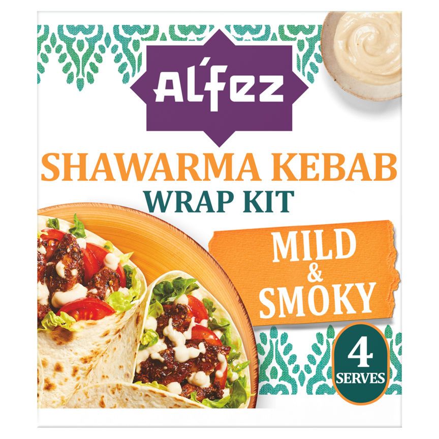 Al'Fez Shawarma Kebab Wrap Kit 410g - McGrocer