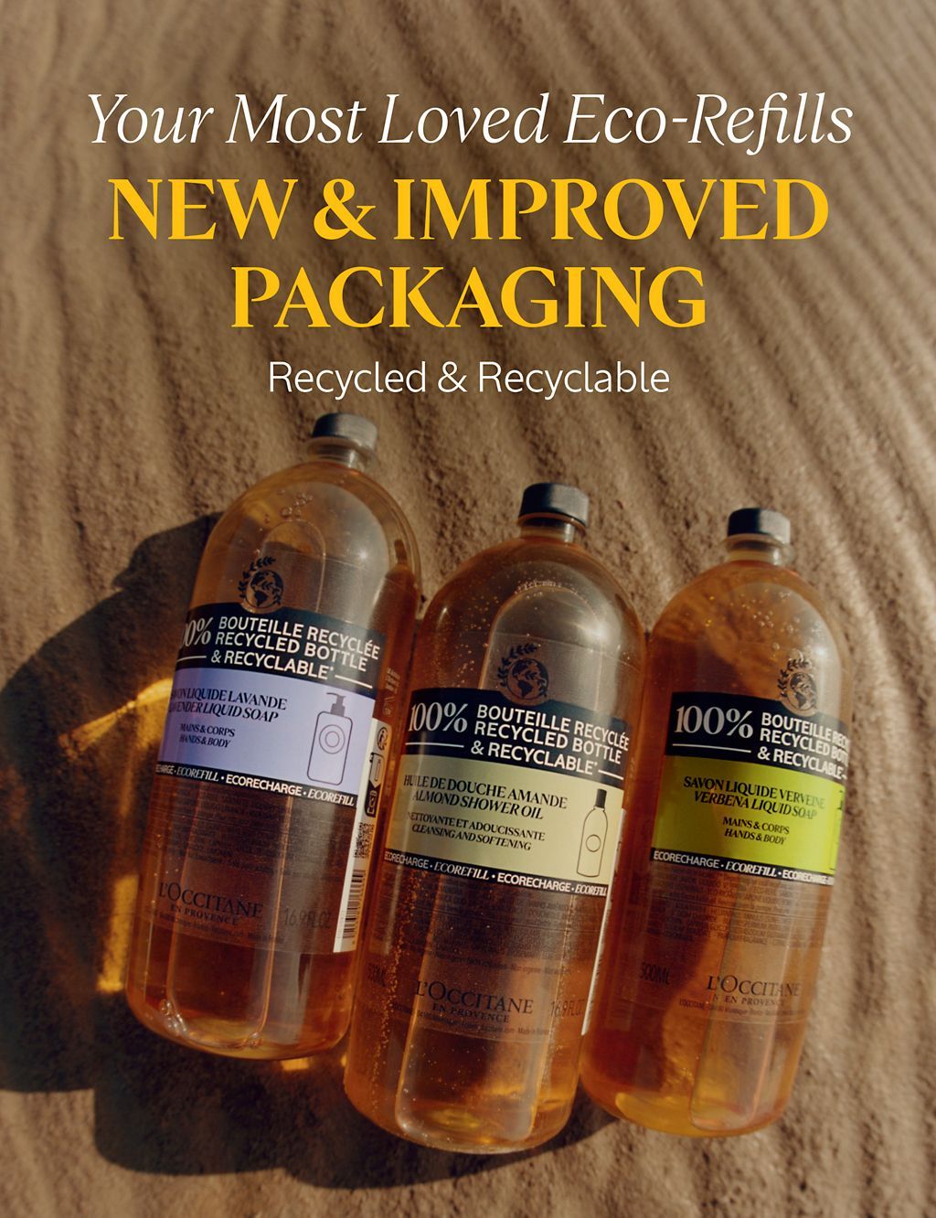 Almond Shower Oil Eco Refill 500ml - McGrocer