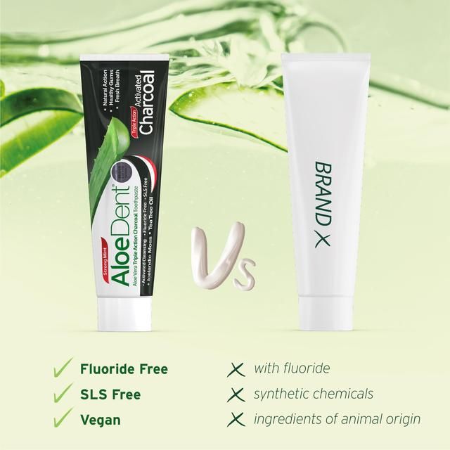 AloeDent Charcoal Toothpaste 100ml - McGrocer