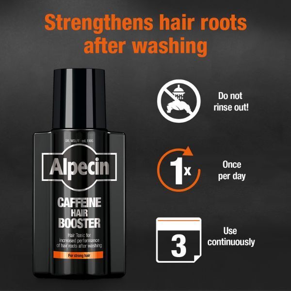 Alpecin Black Mens Shampoo and Caffeine Hair Booster Set - McGrocer