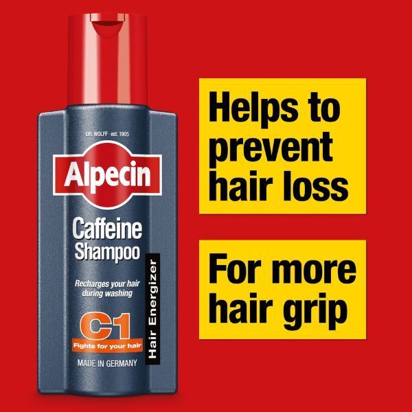 Alpecin Caffeine Shampoo C1 6x 250ml | Prevents Hair Loss - McGrocer