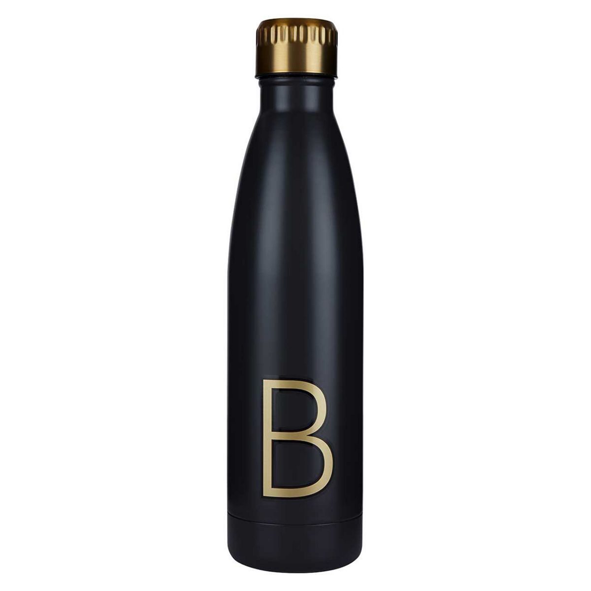 Alphabet Water Bottle Black Letter B - McGrocer