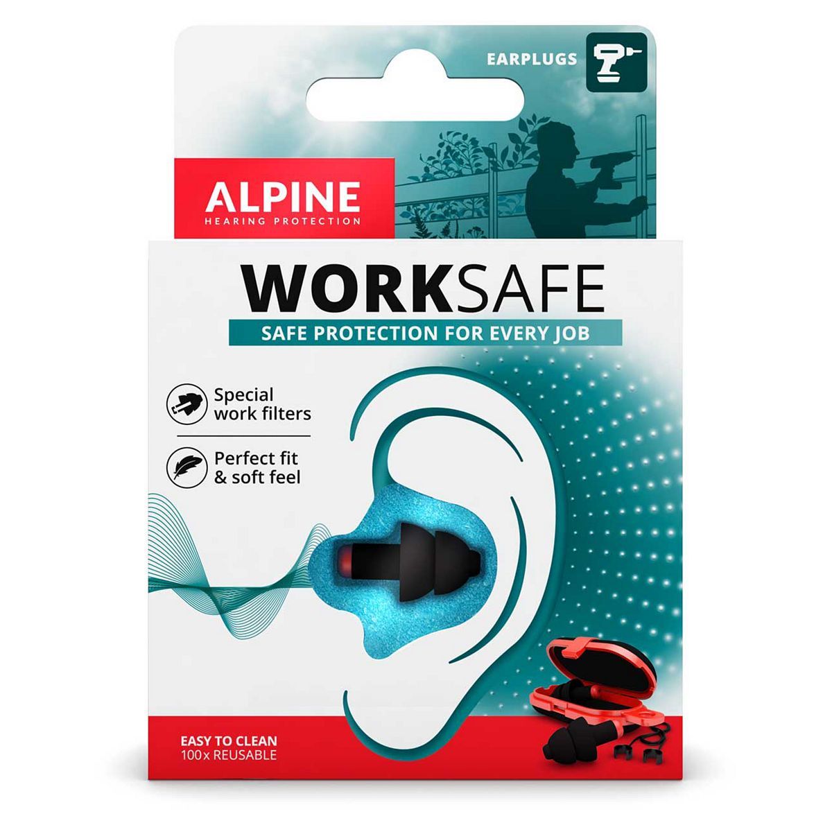 Alpine Worksafe Earplugs - 1 Pair - McGrocer